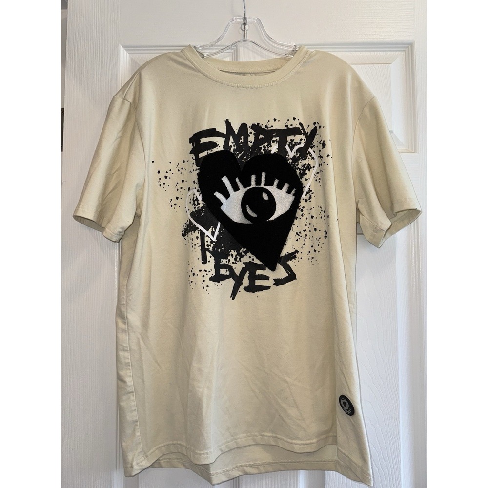 Offbeat Cream & Black Empty Eyes Men's Shirt Large